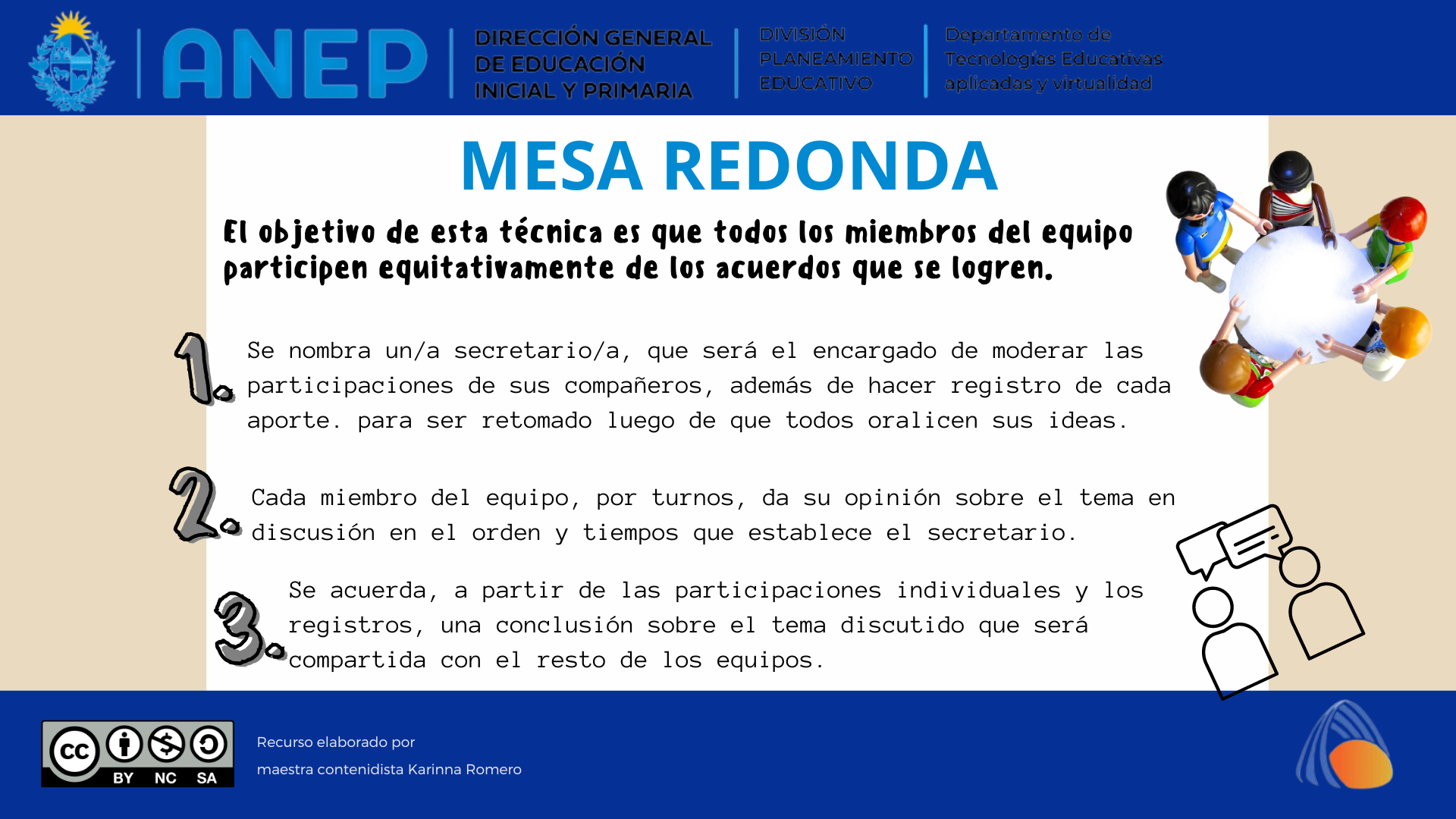 Técnica cooperativa: mesa redonda (imagen) | Uruguay Educa